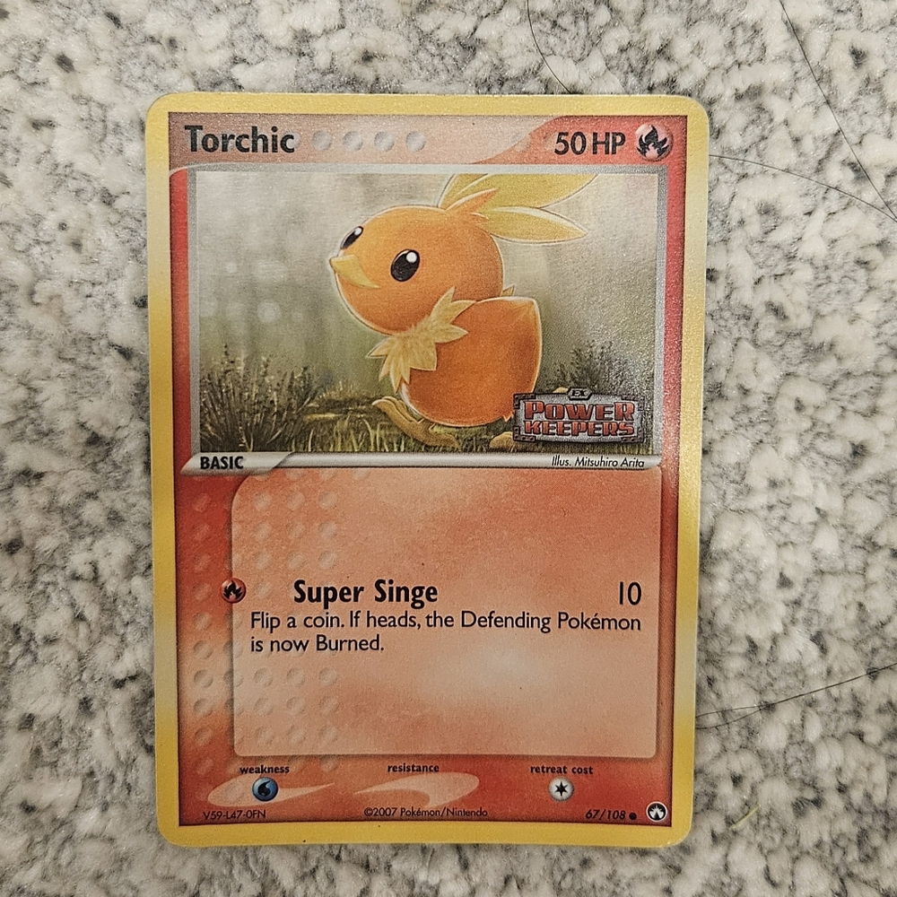 POKEMON TCG Card Torchic EX Power Keepers Reverse Holo 67/108
